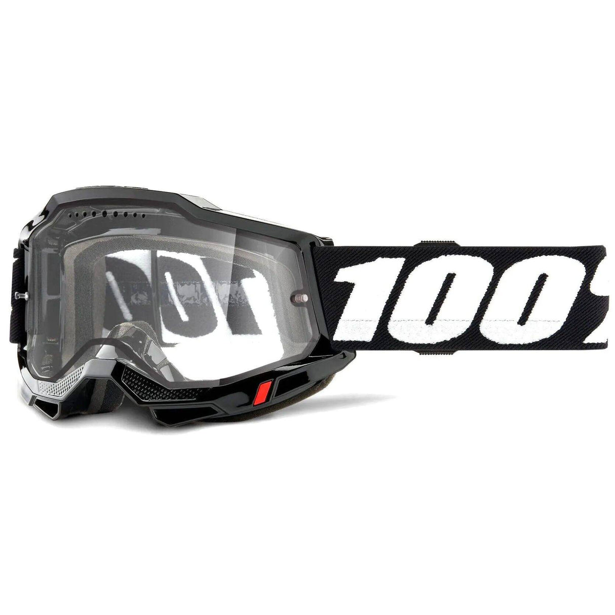 100% Accuri 2 Enduro MTB Goggles - Black (Clear Lens)