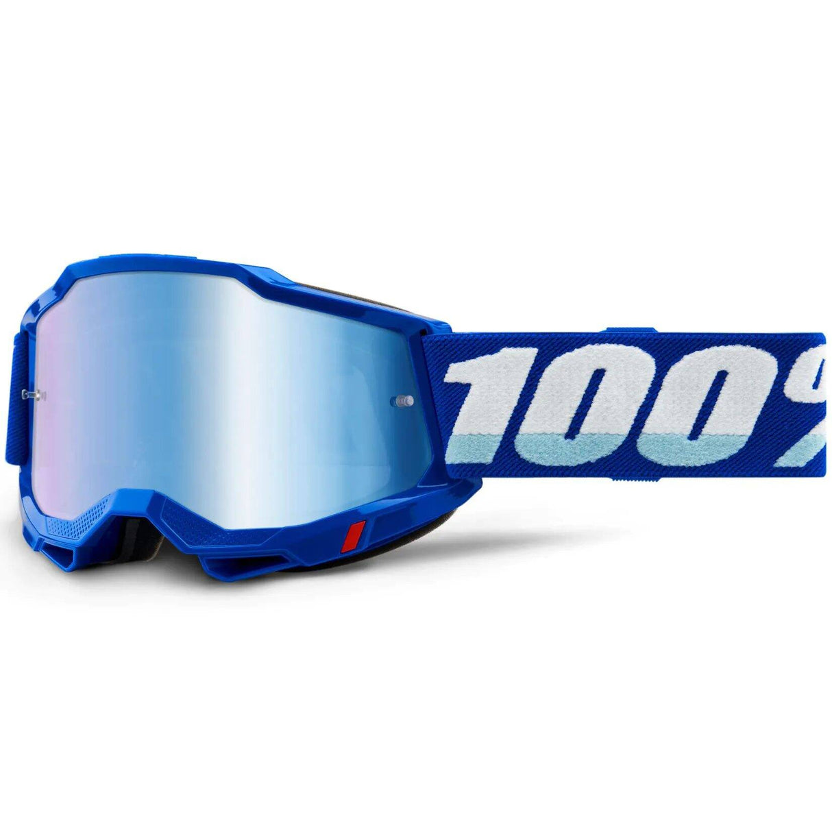 100% Accuri 2 MTB/MX Goggles - Blue (Mirror Blue Lens)
