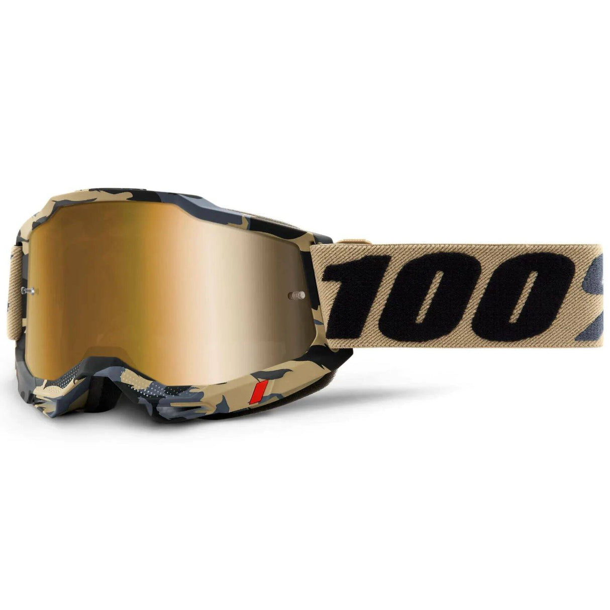 100% Accuri 2 MTB/MX Goggles - Tarmac (True Gold Lens)
