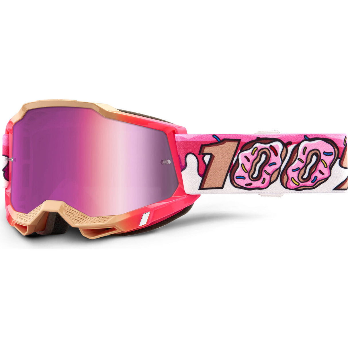 100% Accuri 2 Goggles - Donut/Mirror Pink Lens