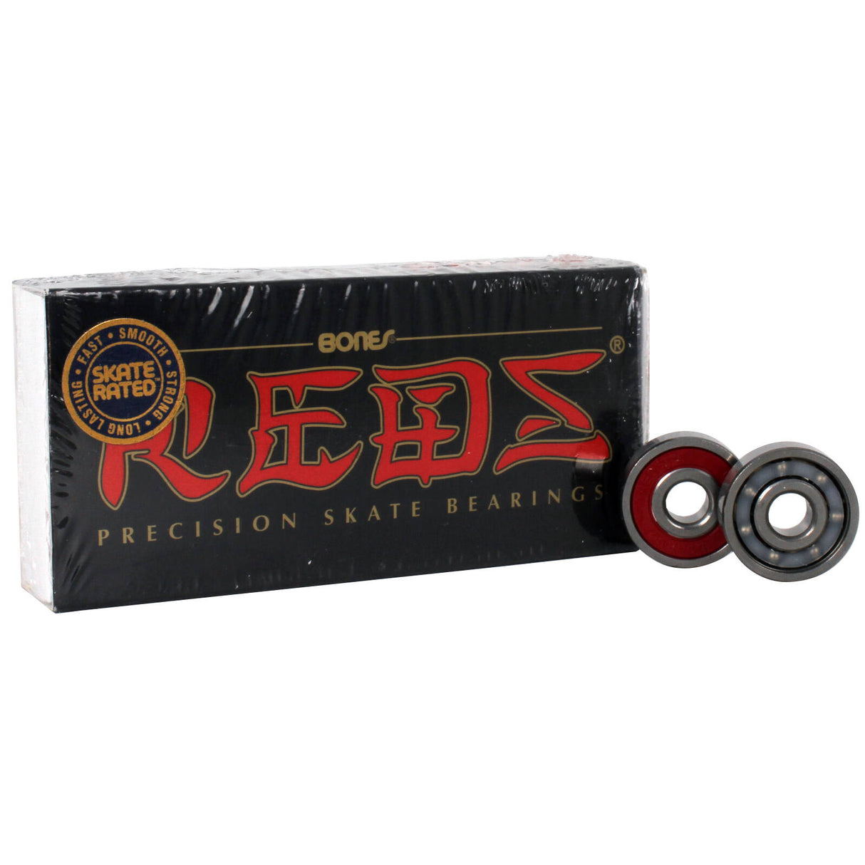 Bones Reds Bearings - 8mm (Pack of 8)