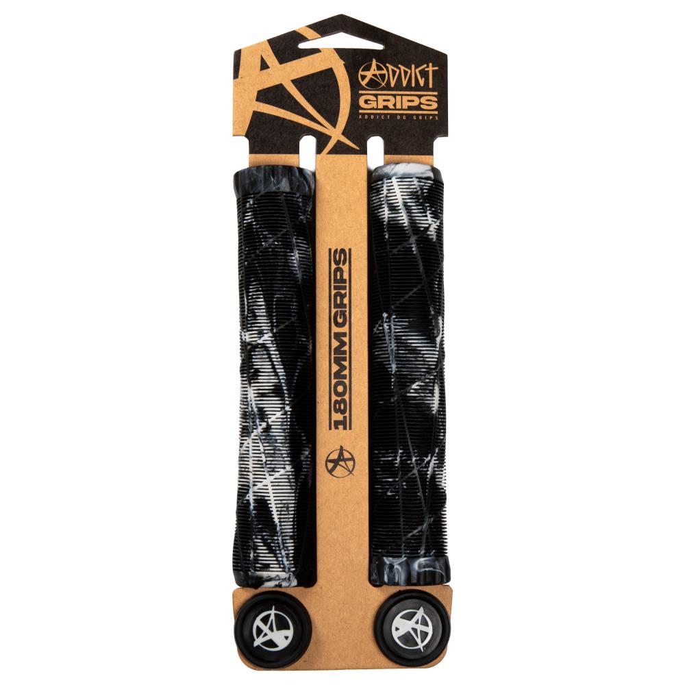 Addict OG Scooter Grips - Black/Grey
