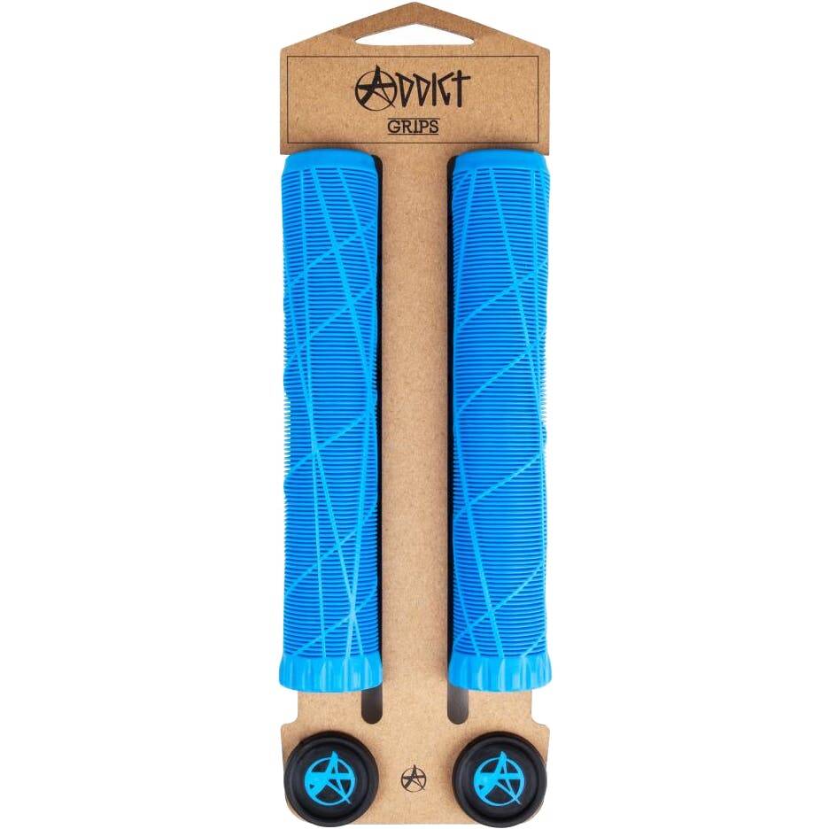 Addict OG Scooter Grips - Neon Blue