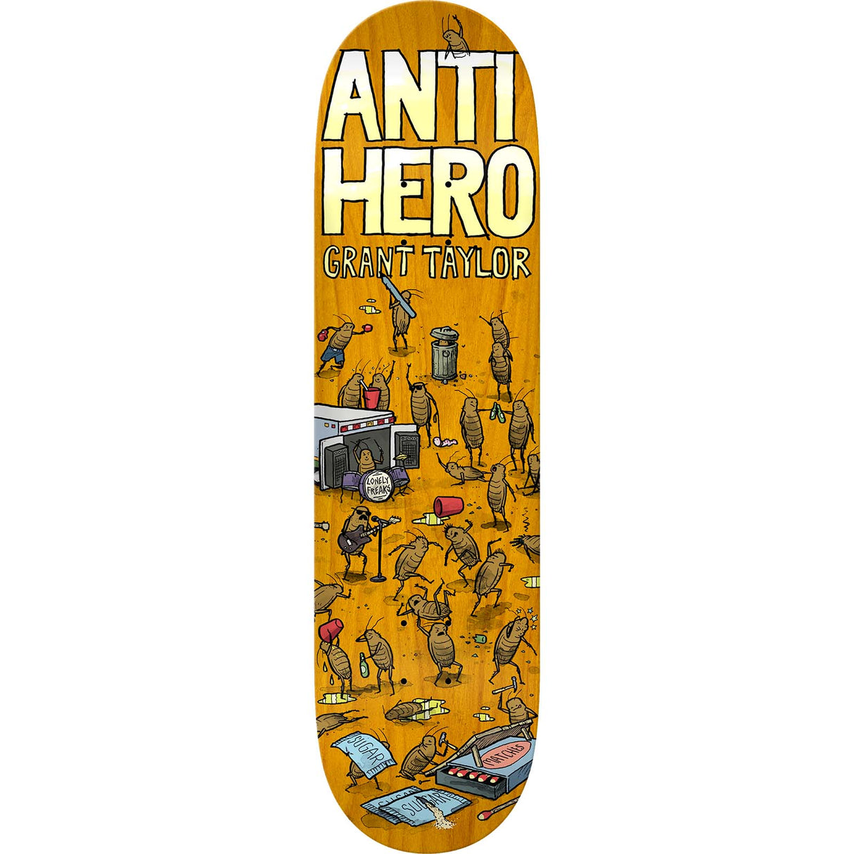 Anti Hero Roached Out Skateboard Deck - Taylor 8.62"