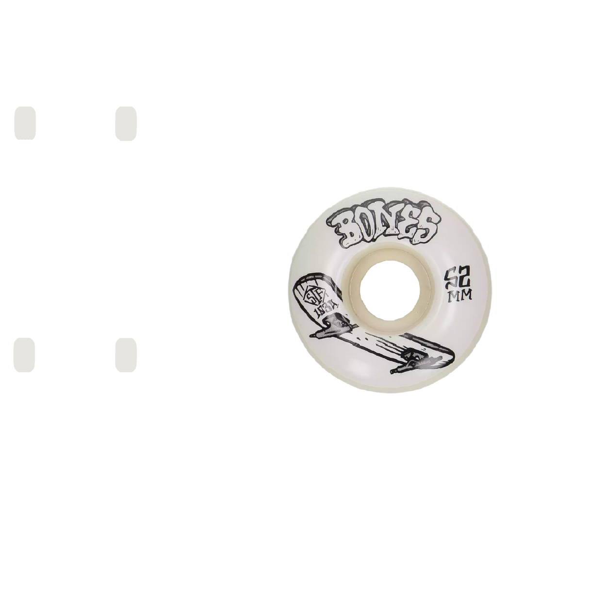 Bones STF Boneless V1 Standard 99A Skateboard Wheels - White 52mm