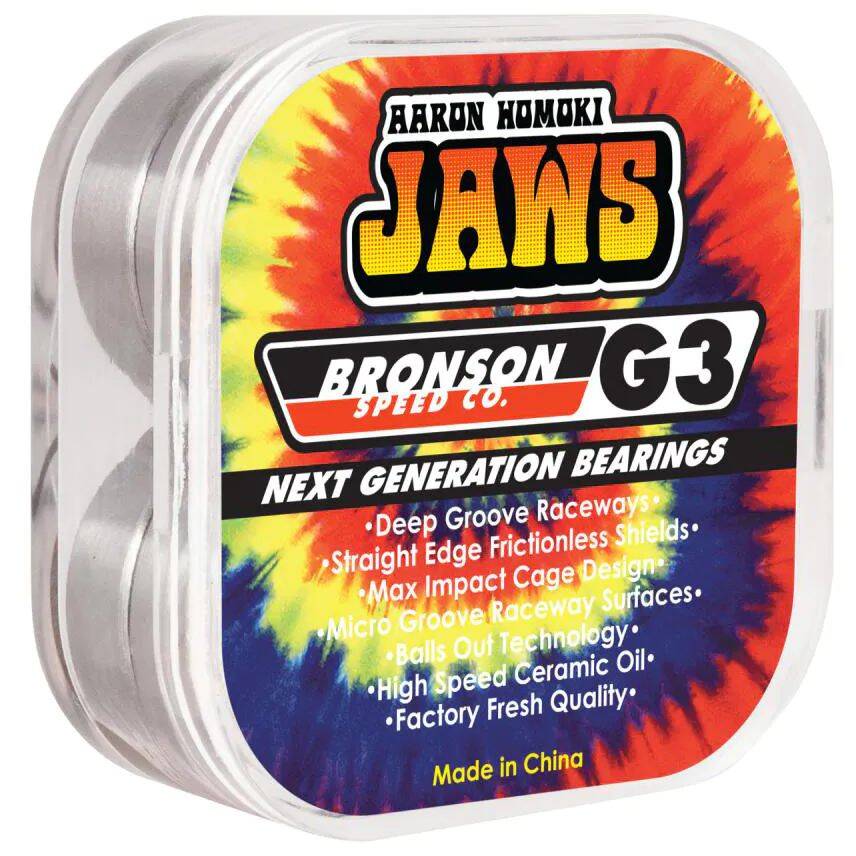 Bronson Speed Co. Aaron Jaws Homoki Pro G3 Skateboard Bearings (Pack of 8)