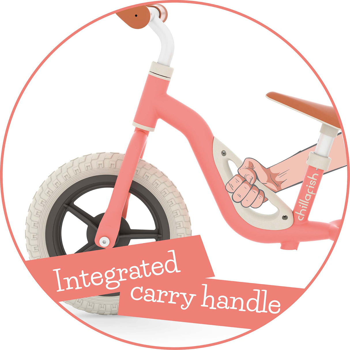 Chillafish Charlie 10" Balance Bike - Flamingo
