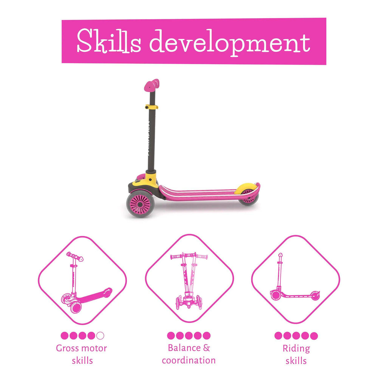 Chillafish Scotti Scooter - Pink