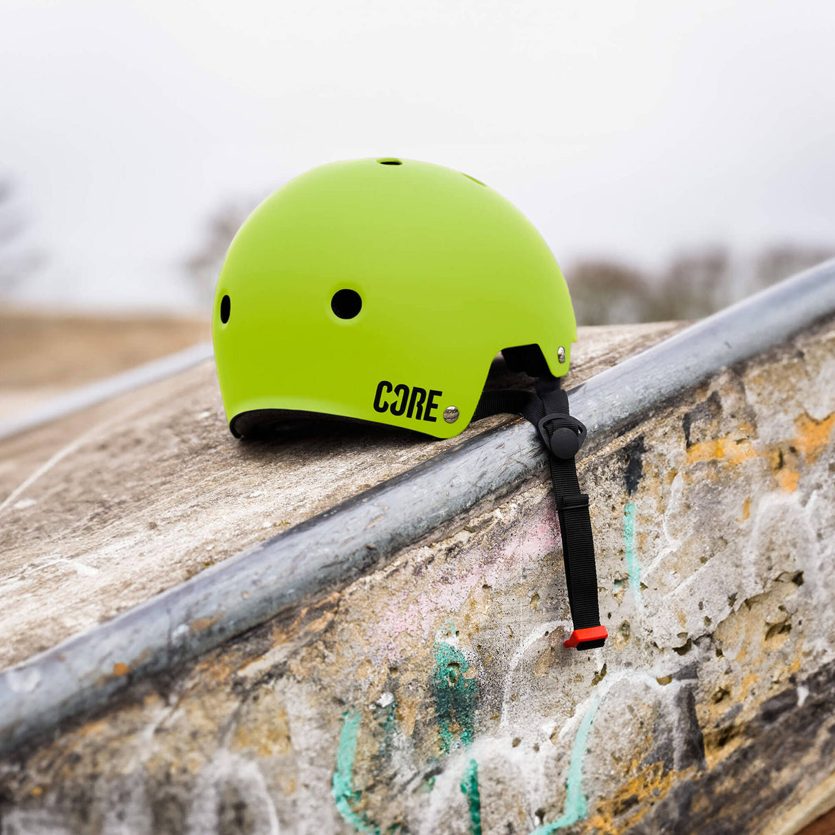 CORE Action Sports Helmet - Neon Green