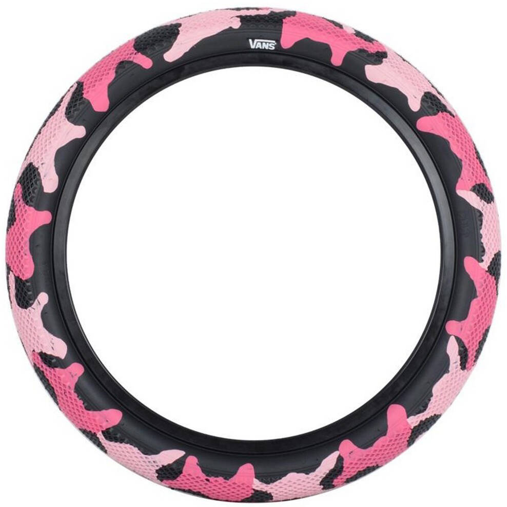 Cult Vans 18'' BMX Tyre - Pink Camo/Black Sidewall