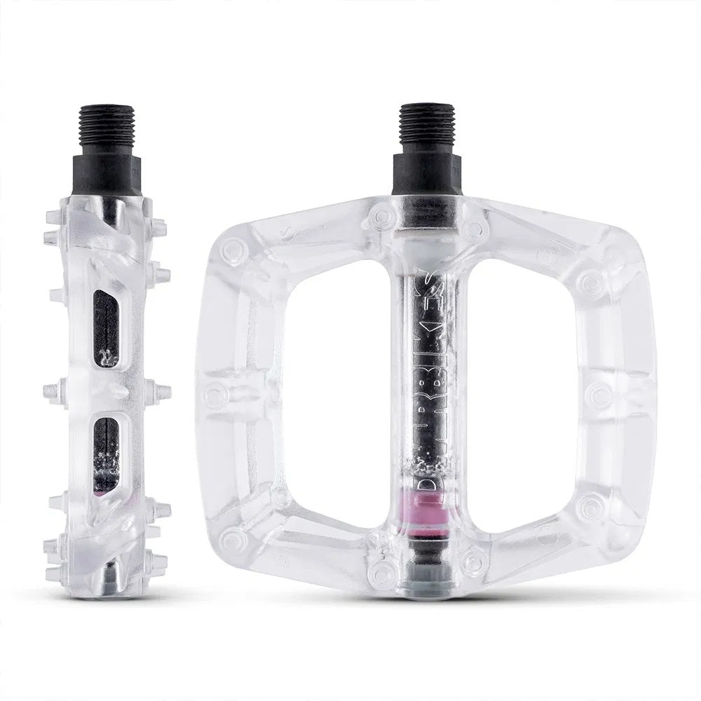 DMR V6 Plastic 9/16" Pedals - Clear Glacier