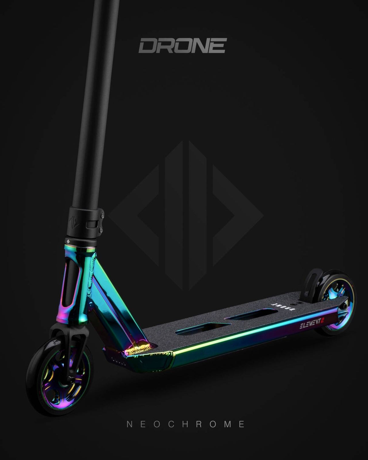 Drone Element 2 Feather-Light Stunt Scooter - Neochrome
