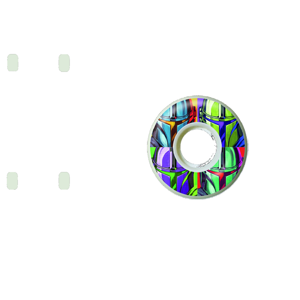 Element x The Mandalorian Skateboard Wheels - Mando Card 52mm