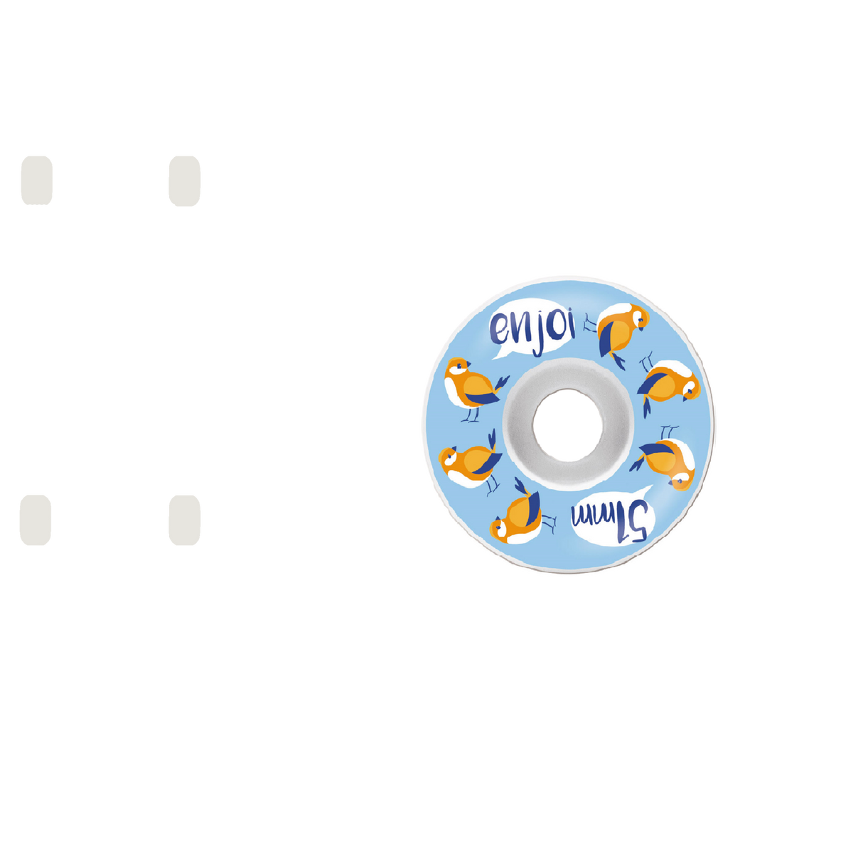 Enjoi Early Bird Skateboard Wheels - Blue 51mm