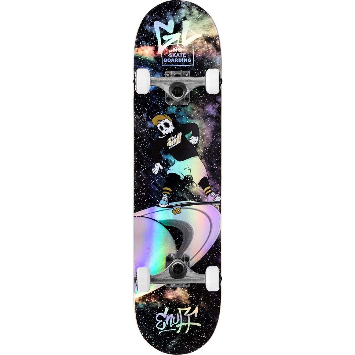 Enuff Skully Hologram Complete Skateboard 7.75" - Black