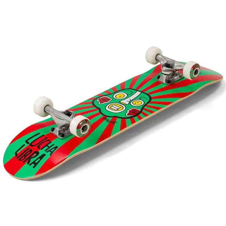 Enuff Lucha Libre Mini Complete Skateboard - Red/Green 7.25''