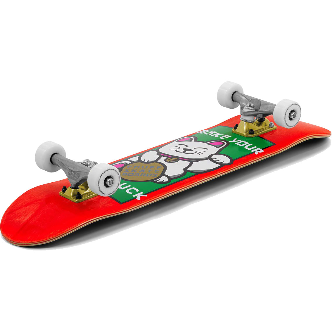Enuff Lucky Cat Complete Skateboard - Red 8"
