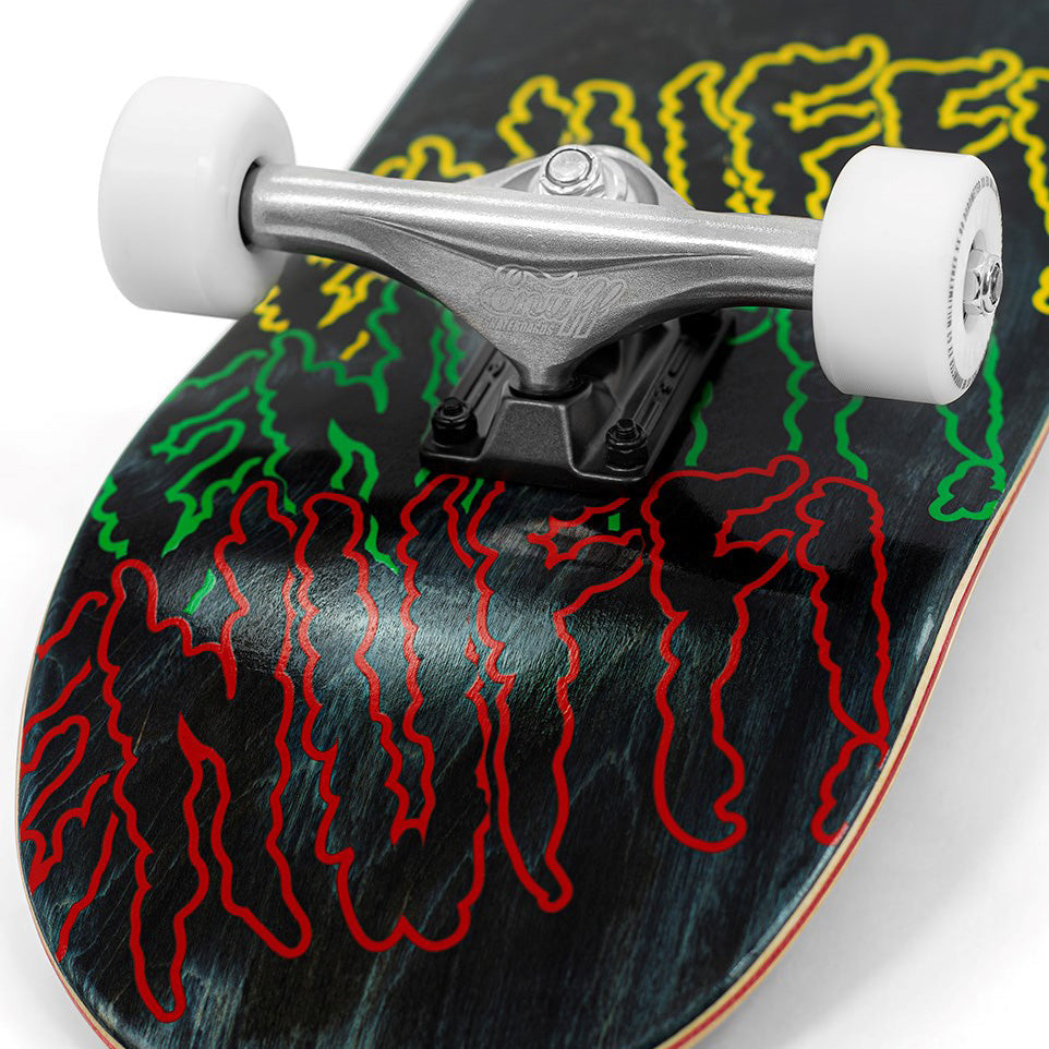 Enuff Three Tier Reloaded Complete Skateboard - Black 8"