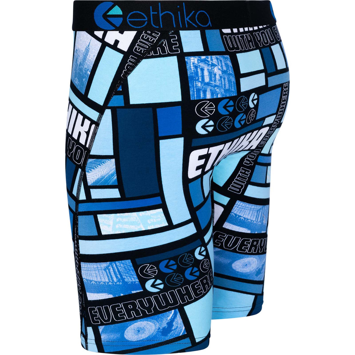 Ethika Blue Views Boxer Briefs - Blue