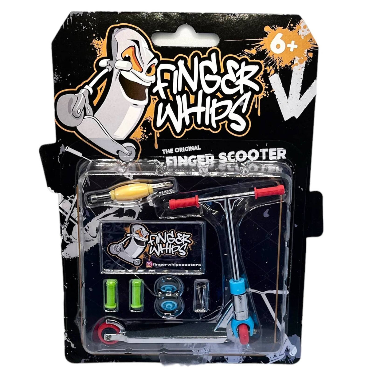 Finger Whips Finger Scooter - Chrome