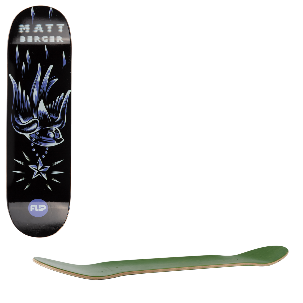 Flip Blacklight Skateboard Deck - Berger 8.25"