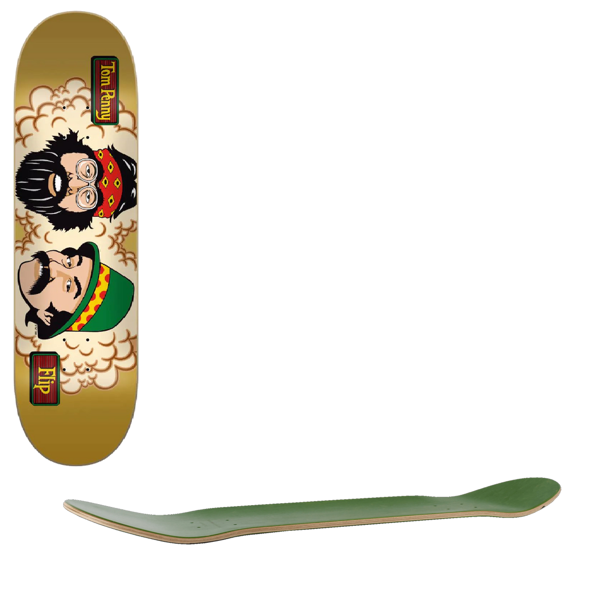 Flip Penny Cheech and Chong 50th Skateboard Deck - 8''