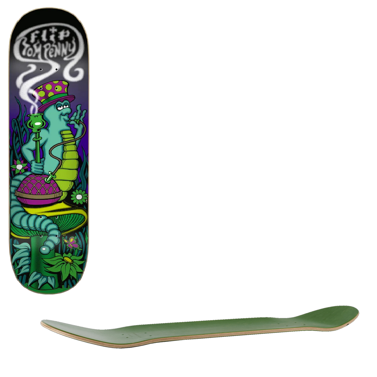 Flip Penny Lazy Nights Skateboard Deck - 8''