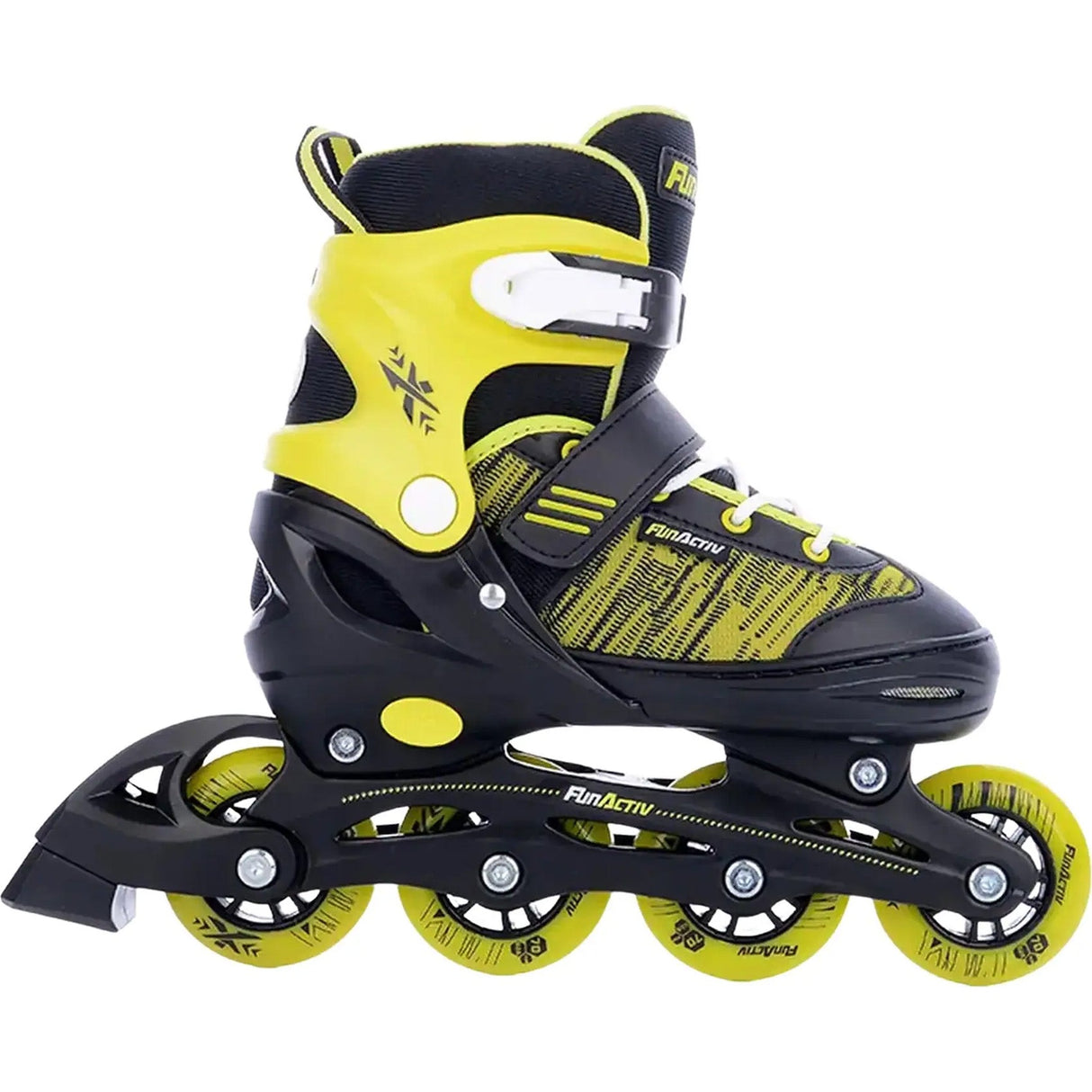 FunActiv Orin Duo Adjustable Inline/Ice Skates - Black/Lime