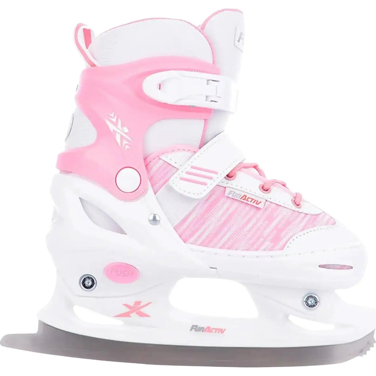 FunActiv Orin Duo Adjustable Inline/Ice Skates - White/Pink