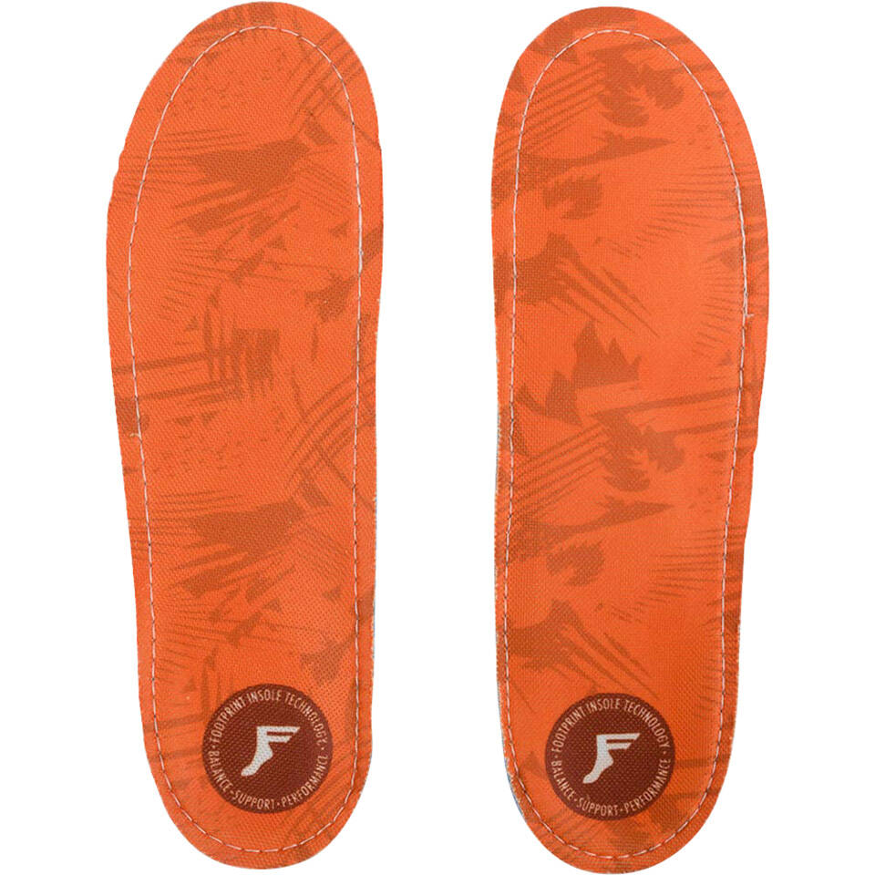 Footprint Kingfoam Orthotic High Profile Insoles - Orange Camo