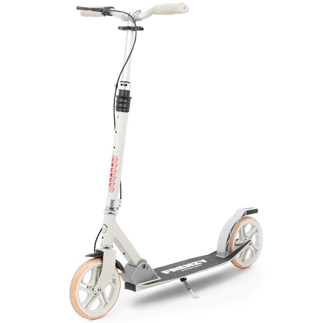 Frenzy 205mm Dual Brake V4 Recreational Scooter - Cream