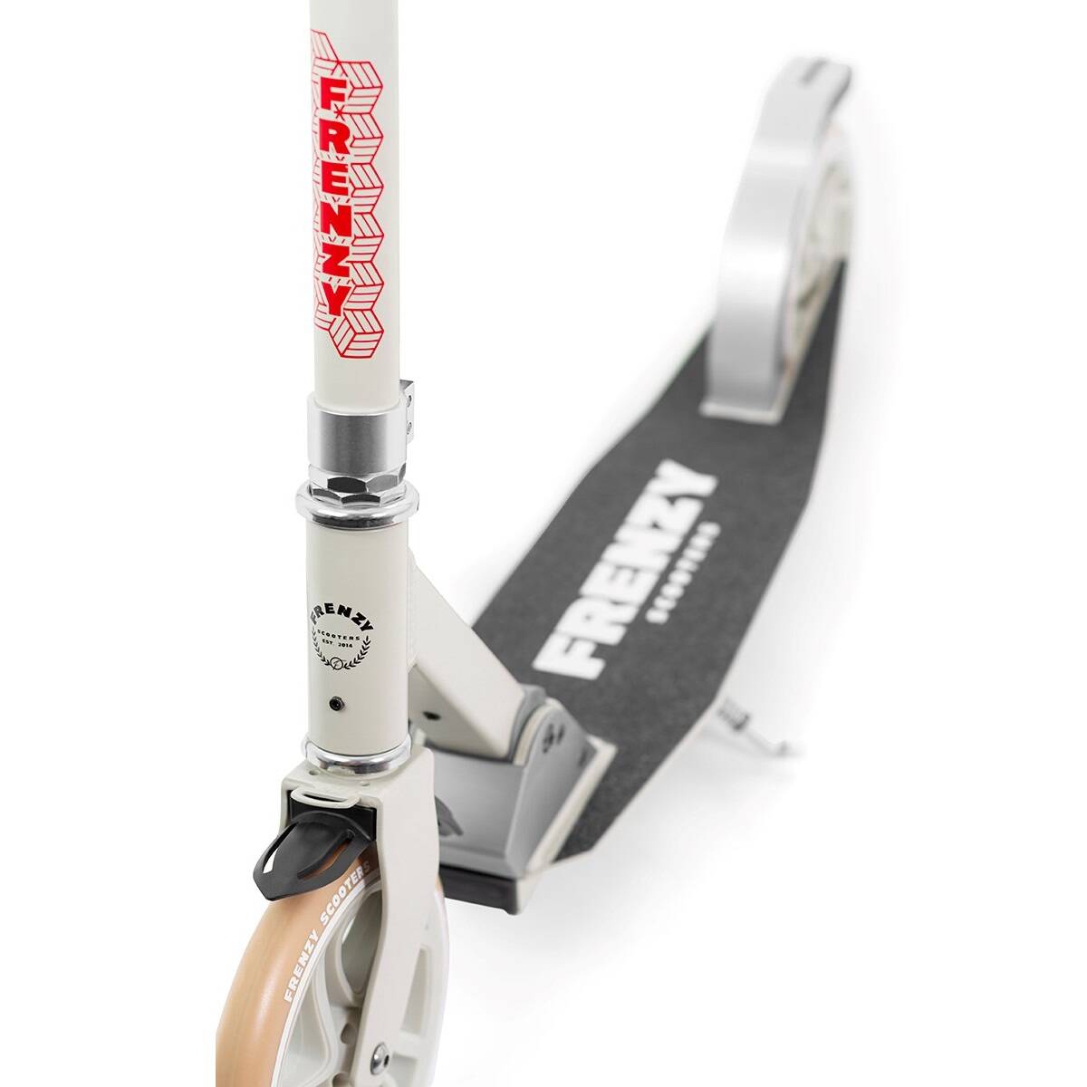 Frenzy 205mm Dual Brake V4 Recreational Scooter - Cream