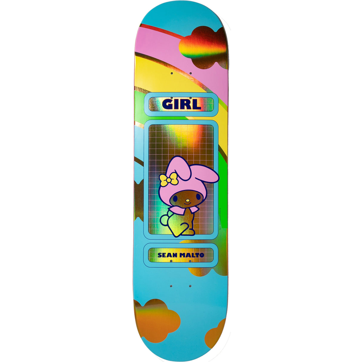 Girl Hello Kitty Rainbow Skateboard Deck - Malto 8.25"