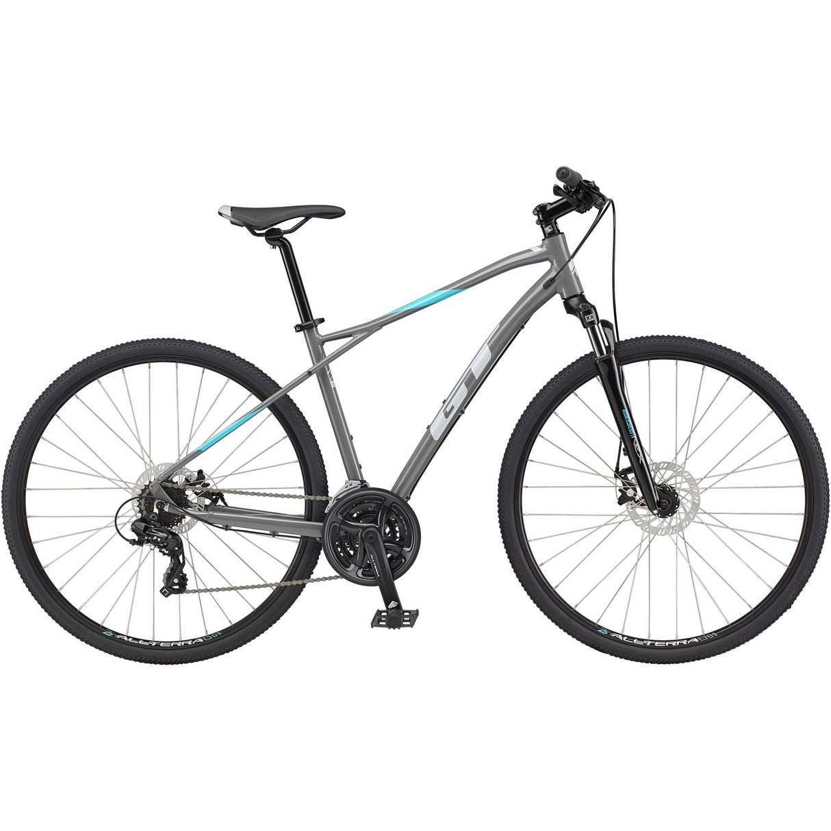 GT Transeo Comp M Hybrid Bike - Grey
