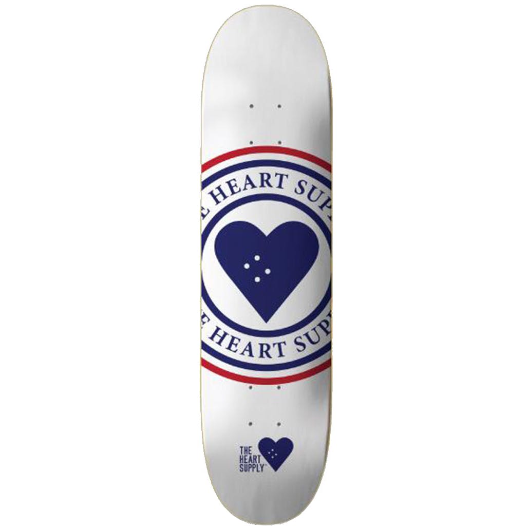 The Heart Supply Insignia Skateboard Deck - White 8.25''