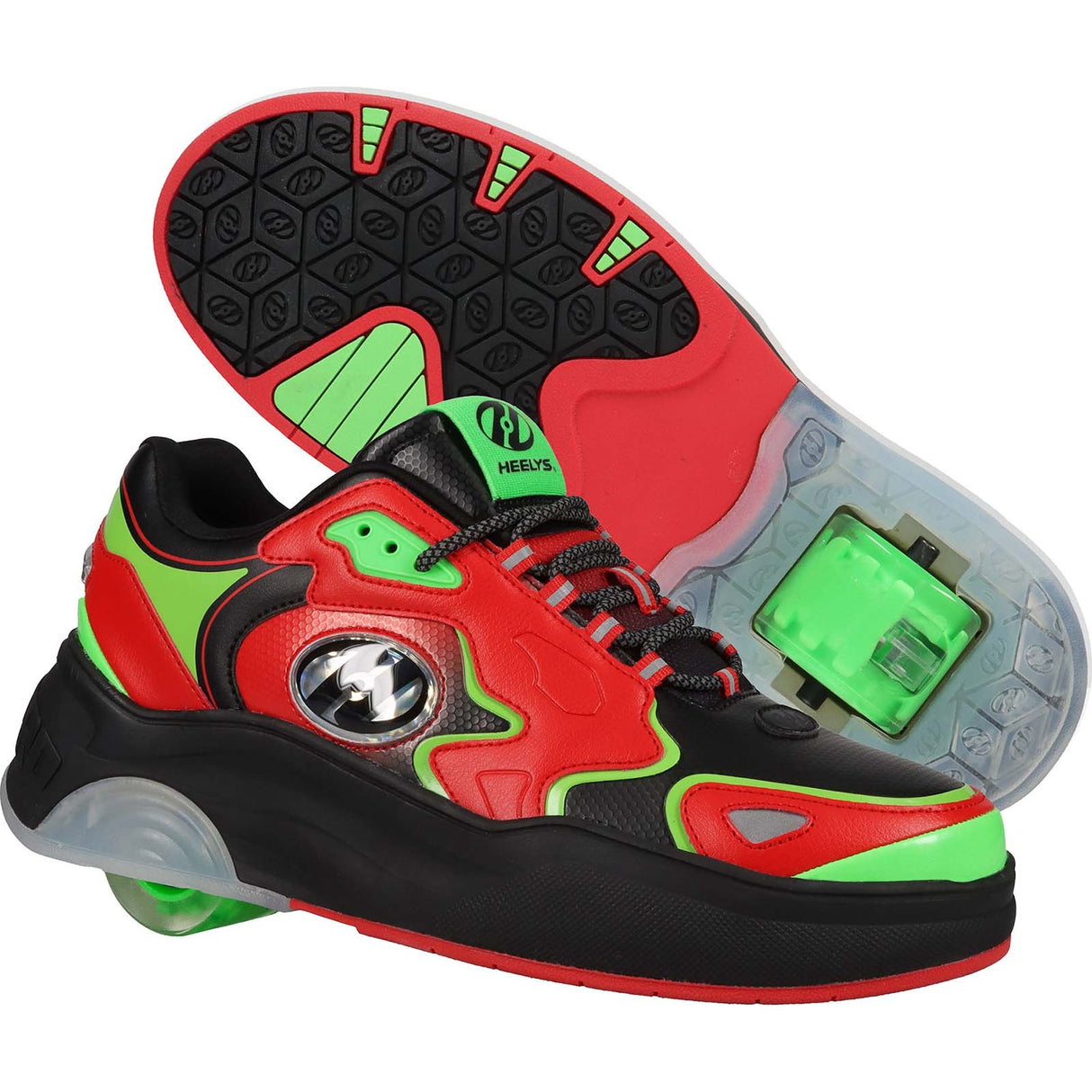 Heelys Ryder - Red/Neon Green/Black