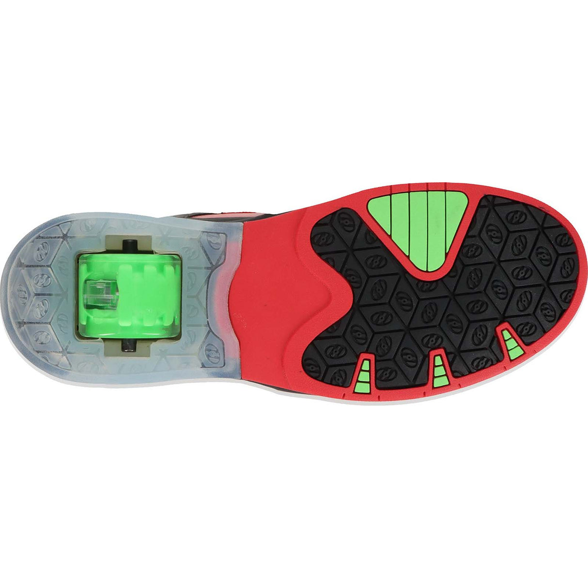 Heelys Ryder - Red/Neon Green/Black