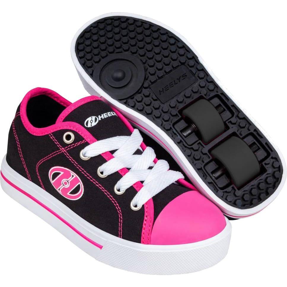 Heelys X2 Classic - Black/White/Hot Pink J11