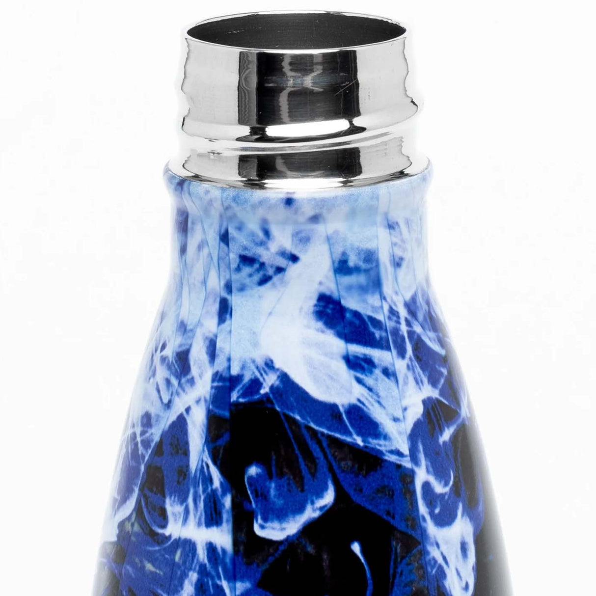 Hype Metal Water Bottle 500ml - Flame Crest Black/Blue