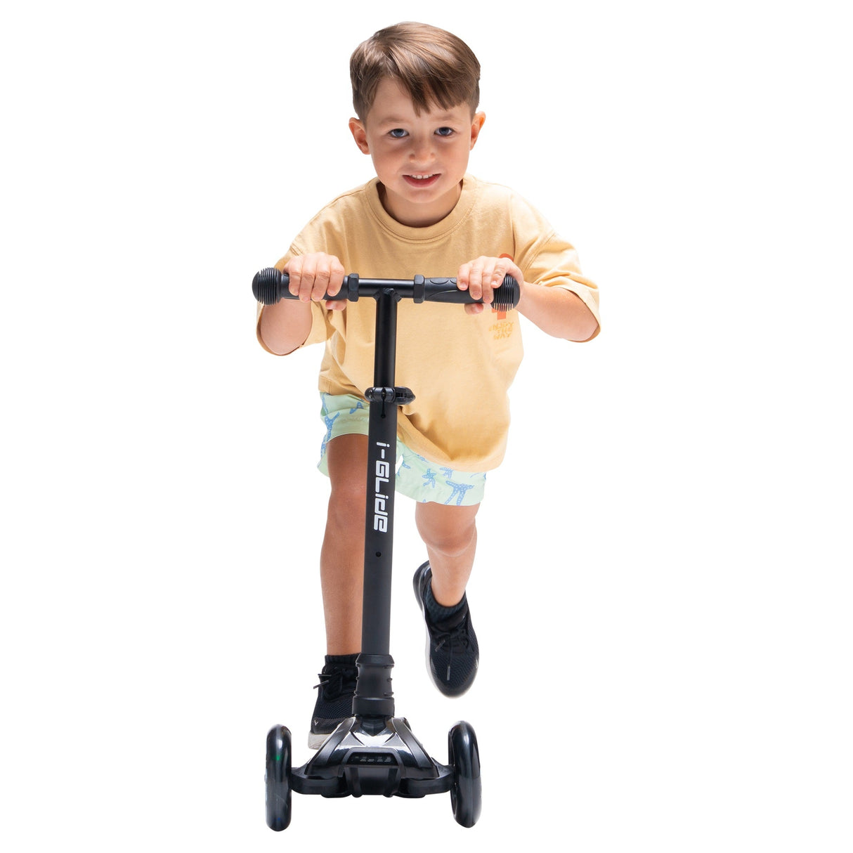I-Glide 3-Wheel Kids Scooter - Black