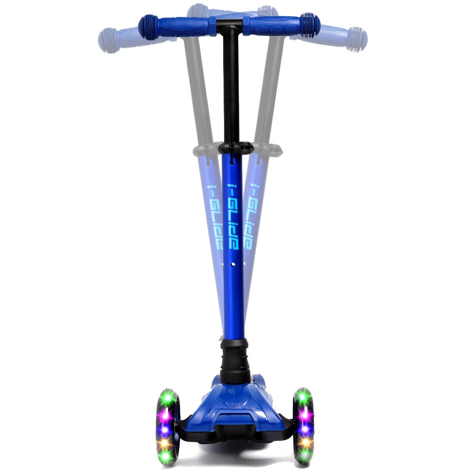 I-Glide 3-Wheel Kids Scooter - Blue/Blue