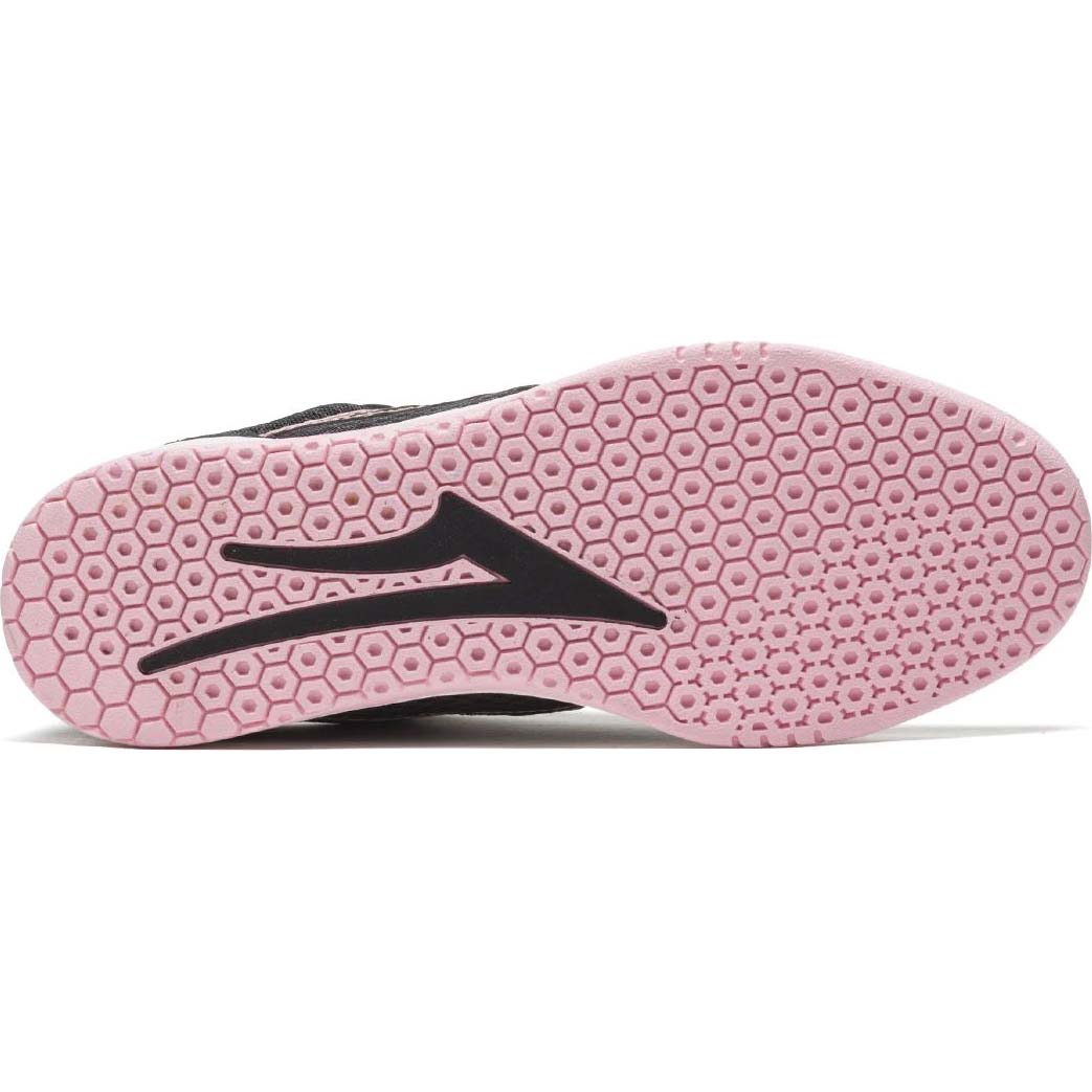 Lakai Atlantic Skate Shoes - Charcoal/Pink Suede