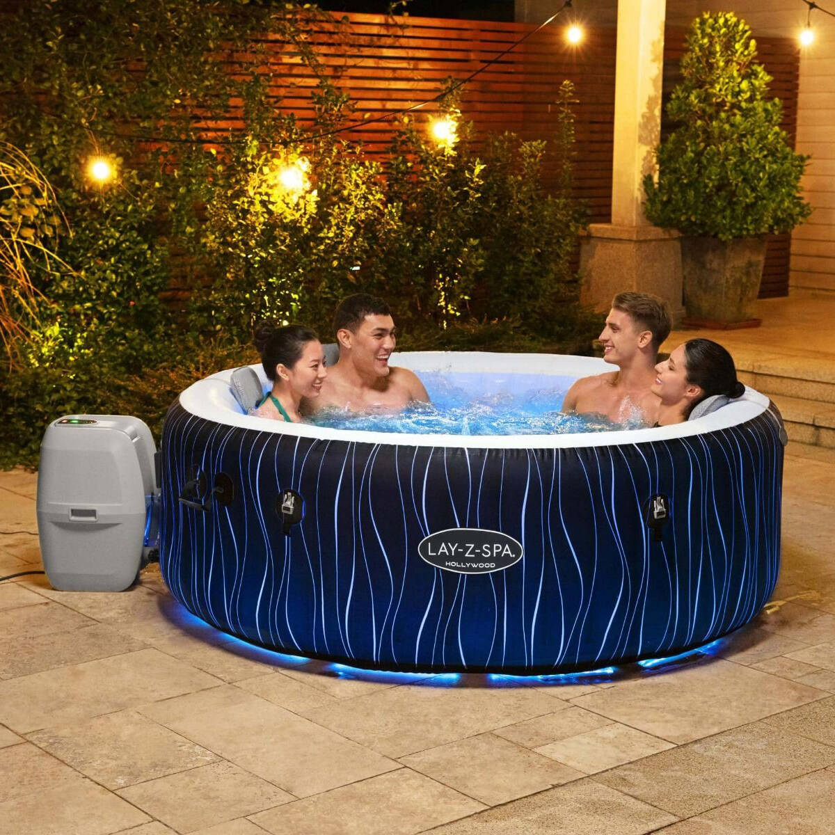 Lay-Z-Spa Hollywood 6 Person Airjet Inflatable Hot Tub