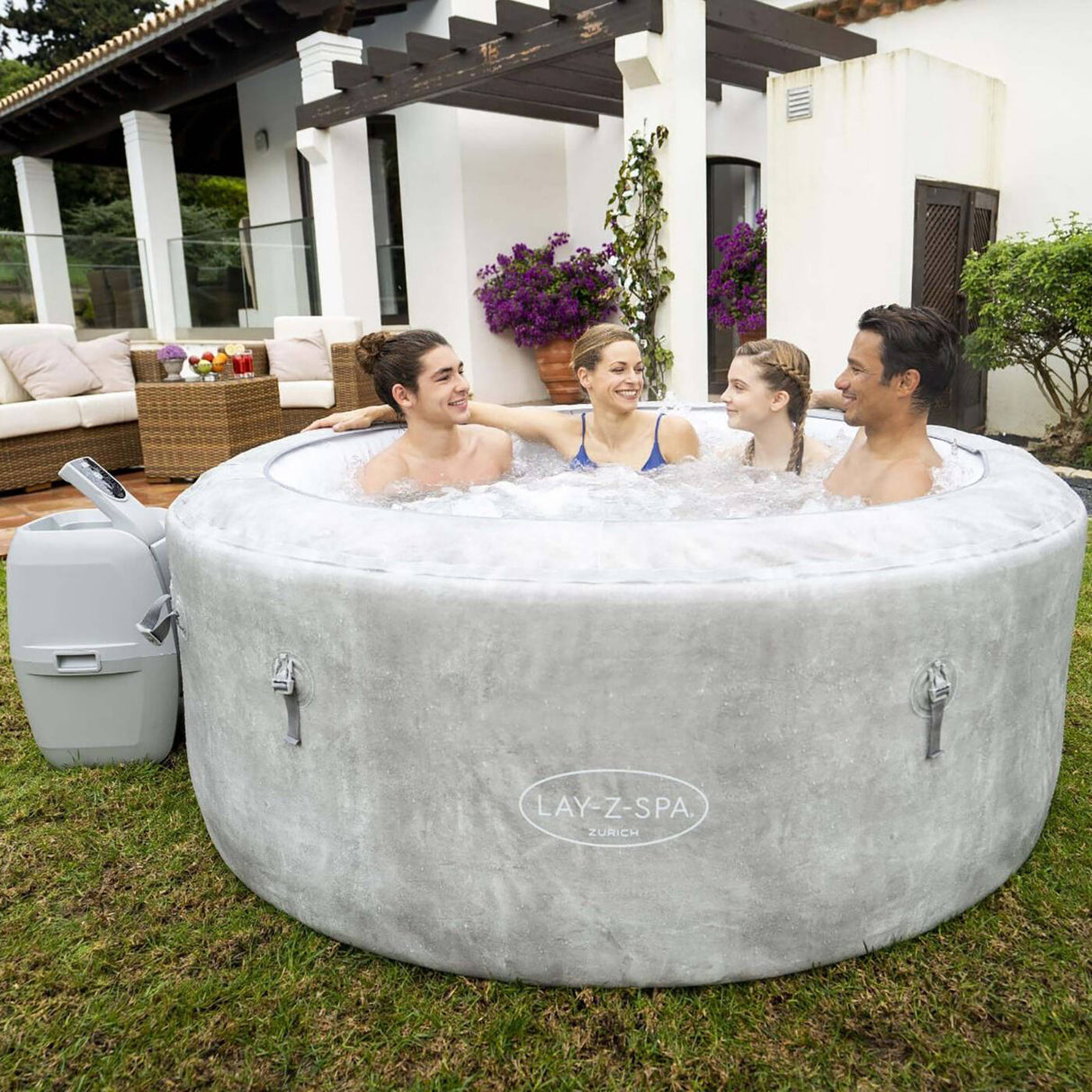 Lay-Z-Spa Zurich 2-4 Person Airjet Inflatable Hot Tub