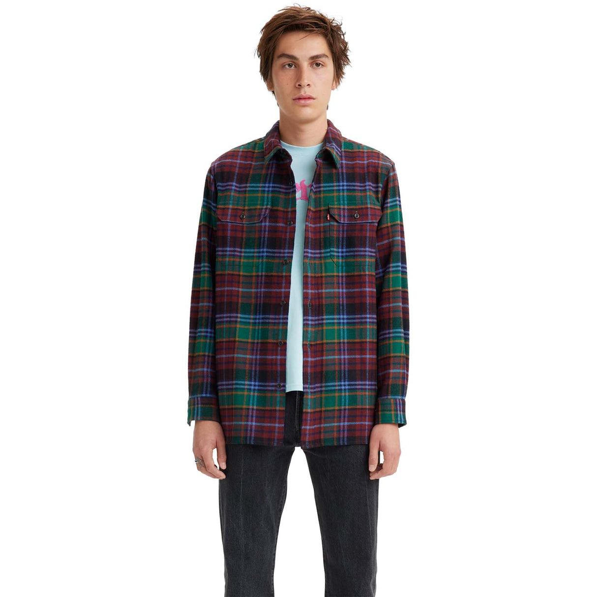 Levi's Jackson Worker Ferdinand Plaid Shirt - Evergreen