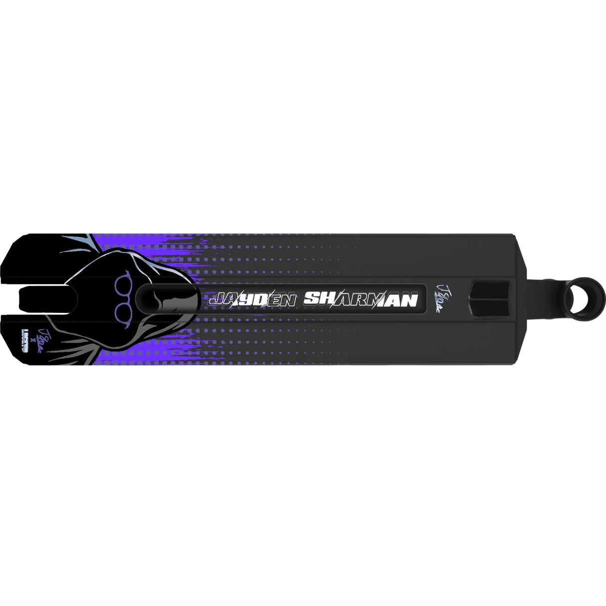 Lucky Jayden Sharman V4 Signature Scooter Deck - Black/Purple 19.5" x 5"