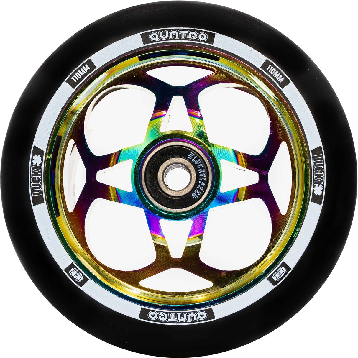 Lucky Quatro Pro 110mm Scooter Wheel - Neochrome