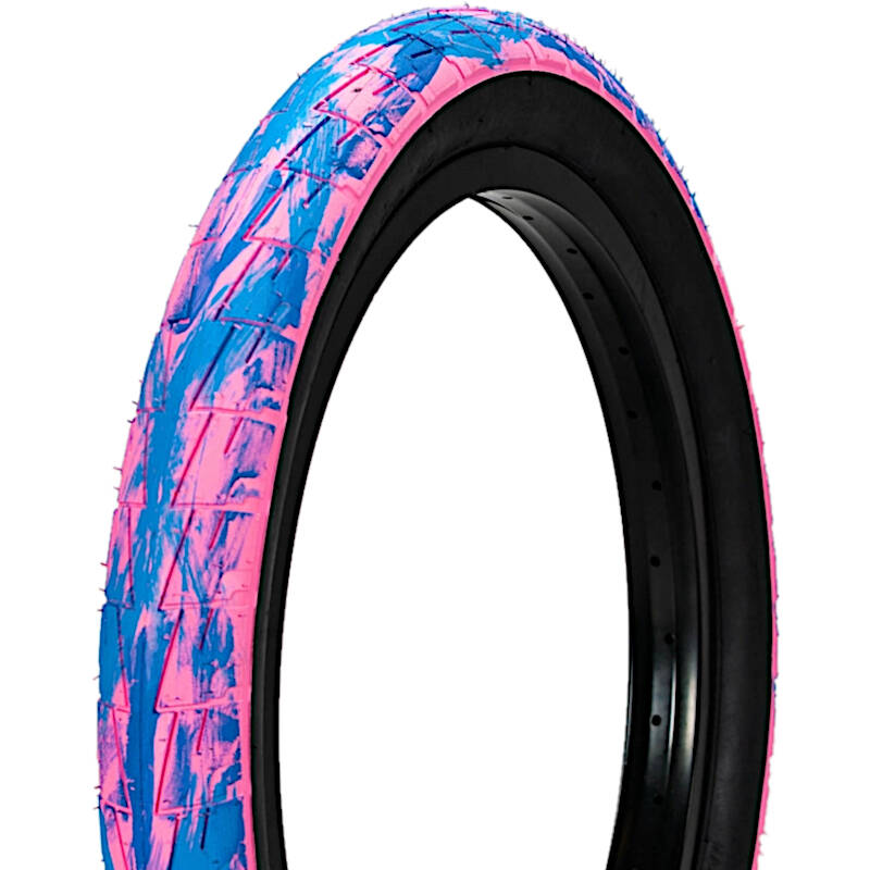 Mafiabike LC 20'' BMX Tyre - Pink/Blue Marbled