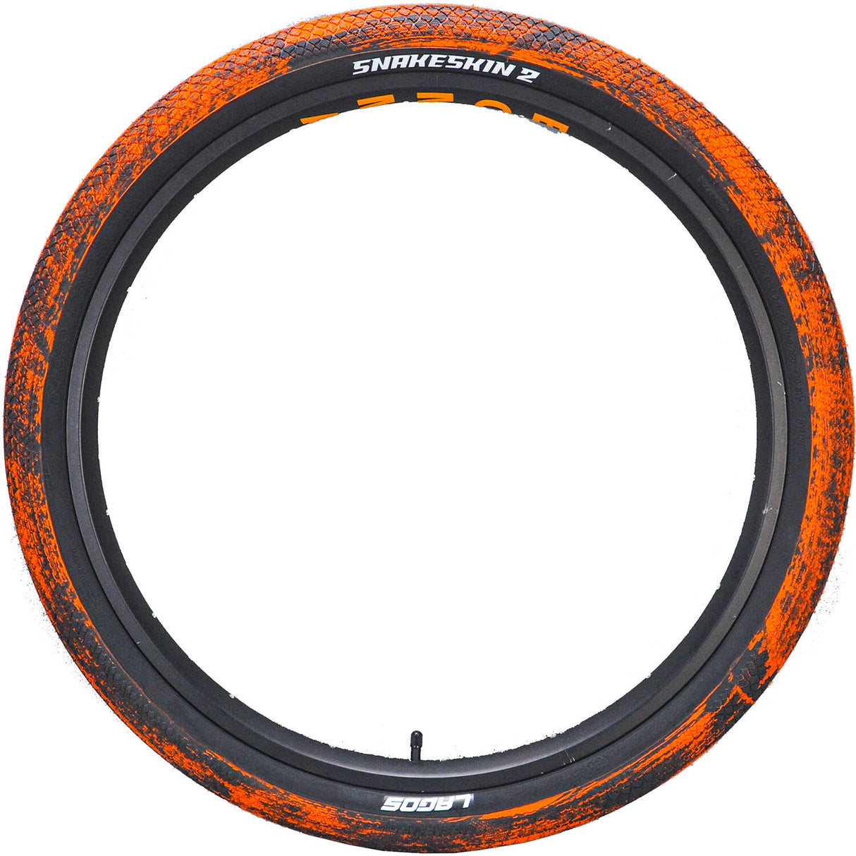 Mafiabike Lagos Snakeskin 2 26" BMX Tyre - Orange/Black Marble (PAIR)