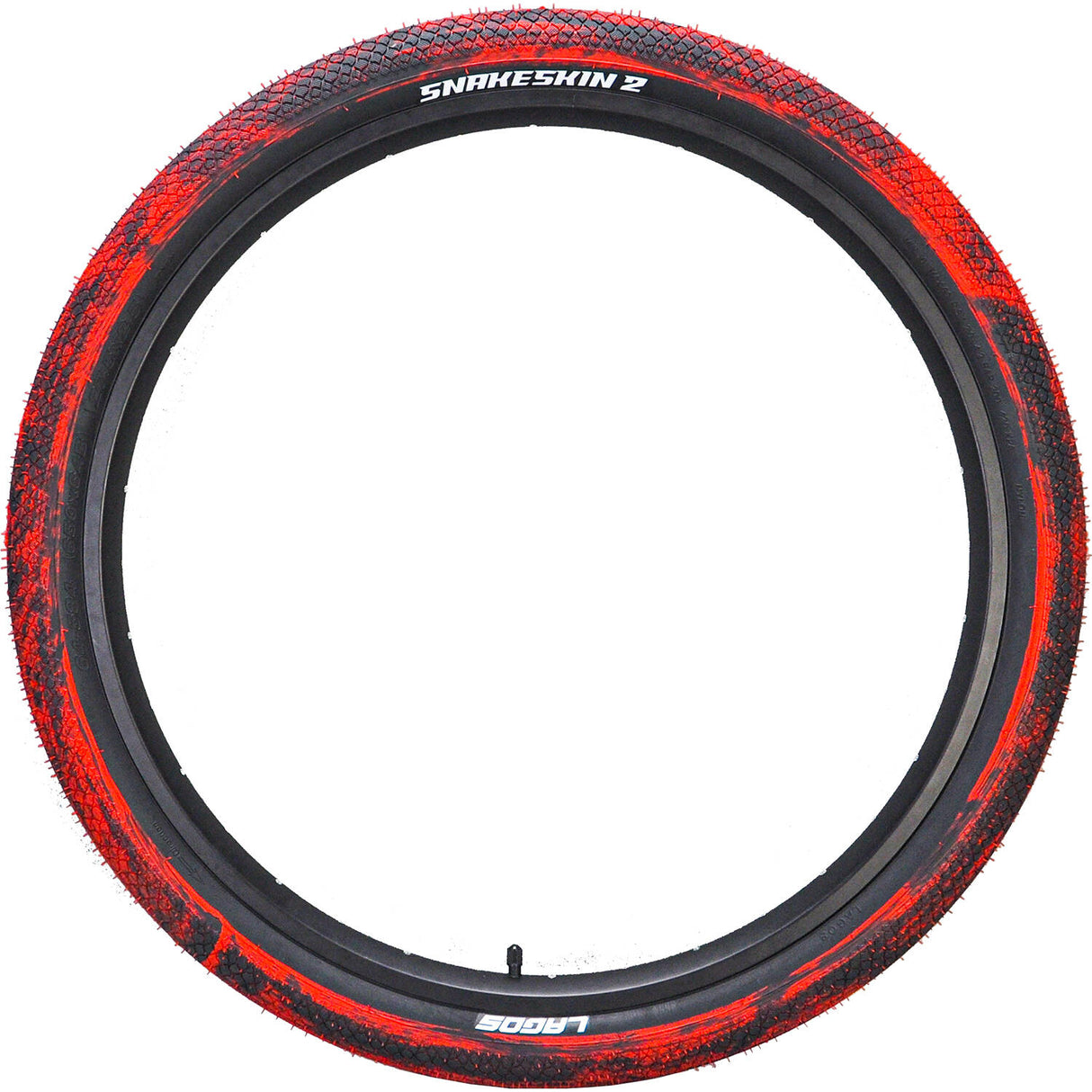 Mafiabike Lagos Snakeskin 2 29" BMX Tyre - Red/Black Marble (PAIR)